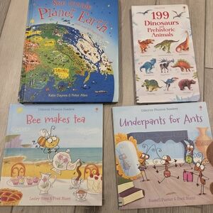 Usborne Kids Learning Books Set - Blue, White, Multicolor